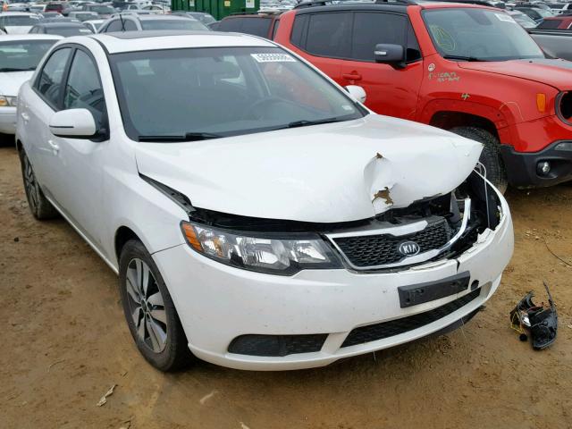 KNAFU4A25D5657422 - 2013 KIA FORTE EX WHITE photo 1