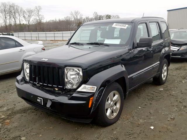 1C4PJLAK0CW213917 - 2012 JEEP LIBERTY SP BLACK photo 2