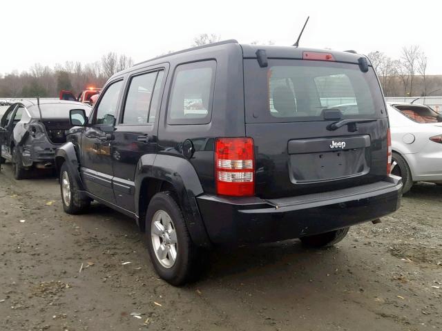 1C4PJLAK0CW213917 - 2012 JEEP LIBERTY SP BLACK photo 3