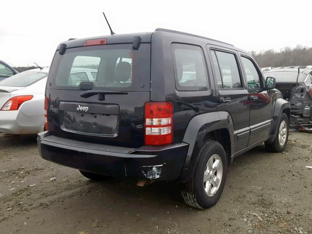 1C4PJLAK0CW213917 - 2012 JEEP LIBERTY SP BLACK photo 4