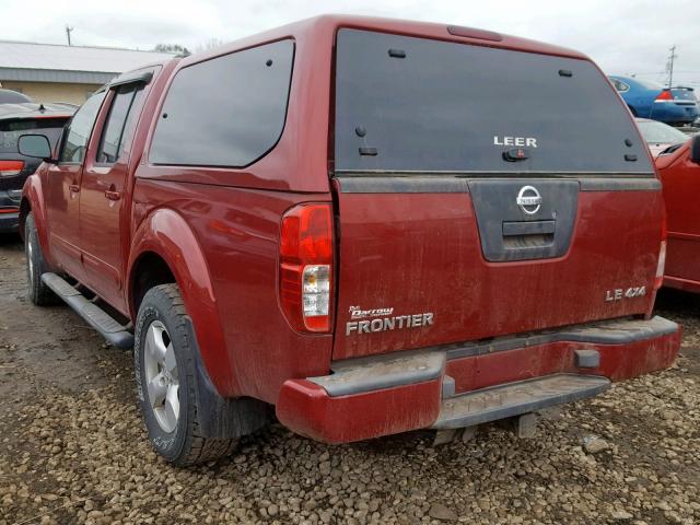 1N6AD07W16C447797 - 2006 NISSAN FRONTIER C RED photo 3