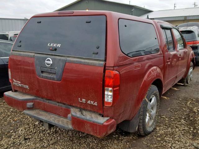 1N6AD07W16C447797 - 2006 NISSAN FRONTIER C RED photo 4