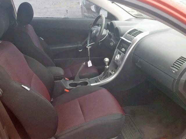 JTKDE167850056457 - 2005 TOYOTA SCION TC წითელი ფოტო 5