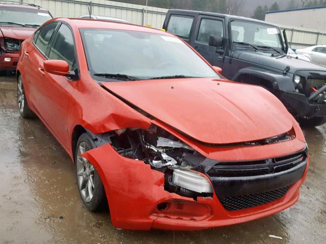 1C3CDFBB6ED767570 - 2014 DODGE DART SXT RED photo 1