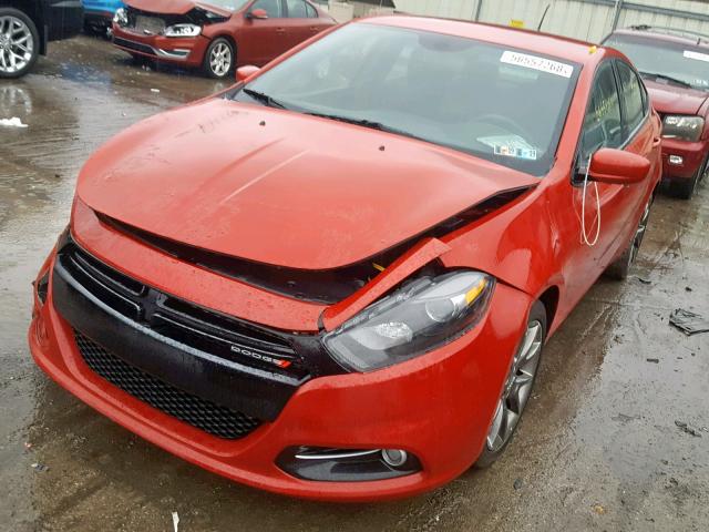 1C3CDFBB6ED767570 - 2014 DODGE DART SXT RED photo 2