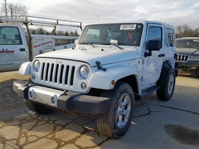 1C4AJWBG3EL194740 - 2014 JEEP WRANGLER S WHITE photo 2