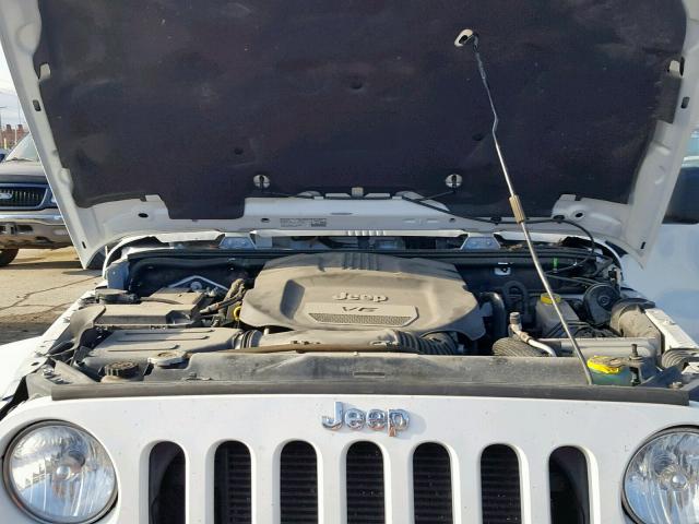 1C4AJWBG3EL194740 - 2014 JEEP WRANGLER S WHITE photo 7