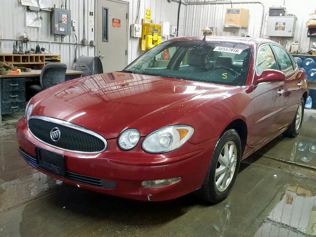 2G4WD532651216967 - 2005 BUICK LACROSSE C MAROON photo 2