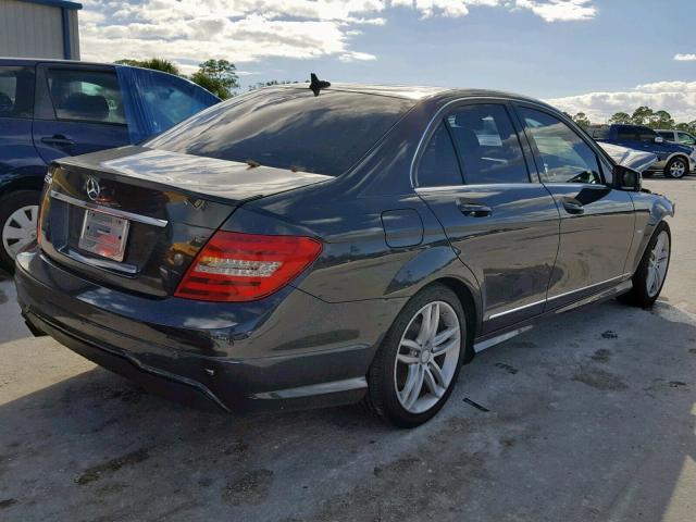 WDDGF4HB8CR239487 - 2012 MERCEDES-BENZ C 250 BLACK photo 4