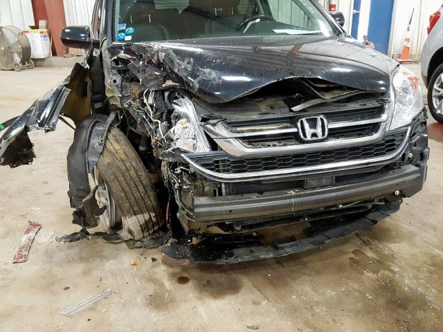 5J6RE4H72BL119603 - 2011 HONDA CR-V EXL BLACK photo 9