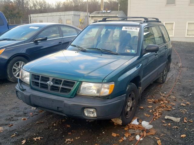 JF1SF6352XH716529 - 1999 SUBARU FORESTER L GREEN photo 2