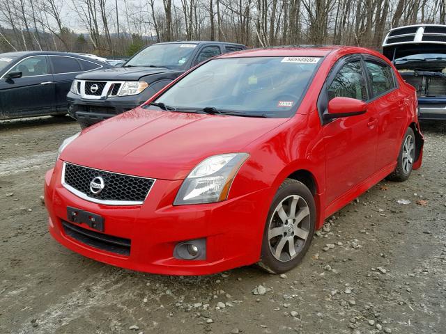 3N1AB6AP7CL736702 - 2012 NISSAN SENTRA 2.0 RED photo 2