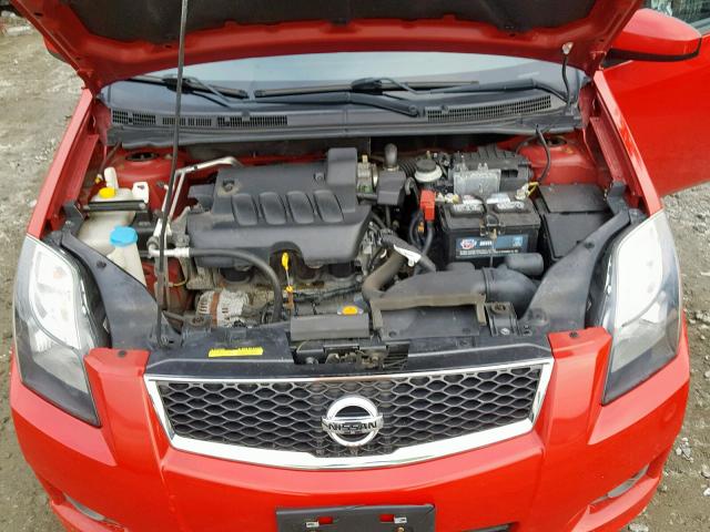 3N1AB6AP7CL736702 - 2012 NISSAN SENTRA 2.0 RED photo 7