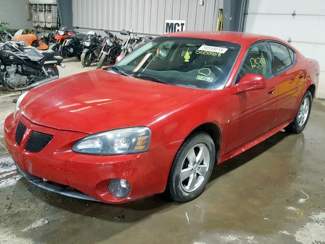2G2WP552581105554 - 2008 PONTIAC GRAND PRIX BURGUNDY photo 2
