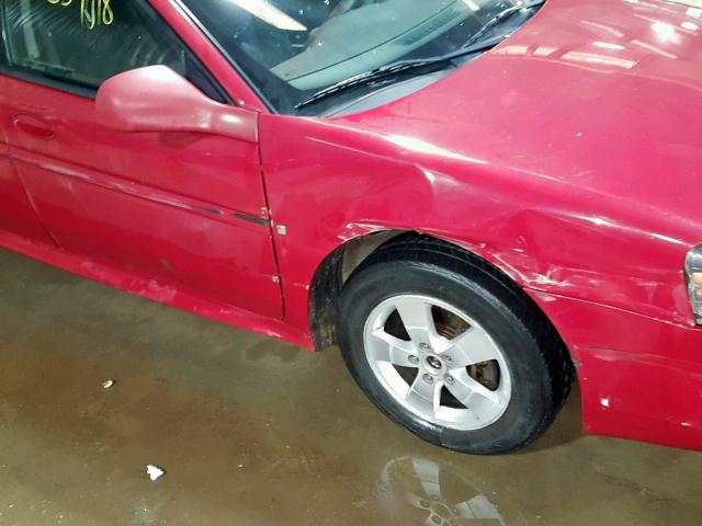 2G2WP552581105554 - 2008 PONTIAC GRAND PRIX BURGUNDY photo 9