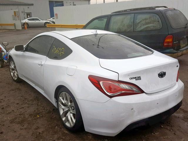 KMHHT6KD3EU119329 - 2014 HYUNDAI GENESIS CO WHITE photo 3