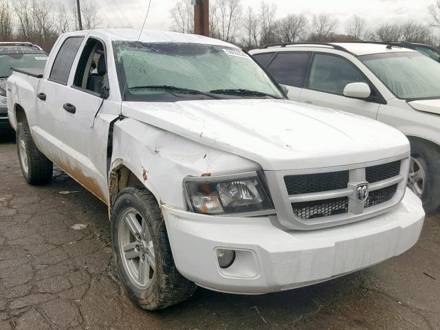 1D7HW38K98S594005 - 2008 DODGE DAKOTA SXT WHITE photo 1