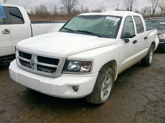 1D7HW38K98S594005 - 2008 DODGE DAKOTA SXT WHITE photo 2