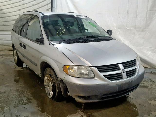 1D4GP25B87B264231 - 2007 DODGE CARAVAN SE SILVER photo 1