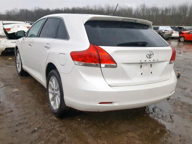 4T3ZA3BB4AU036601 - 2010 TOYOTA VENZA BASE WHITE photo 3