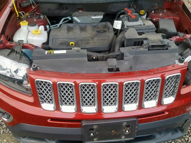 1C4NJDEB0HD126674 - 2017 JEEP COMPASS LA RED photo 7