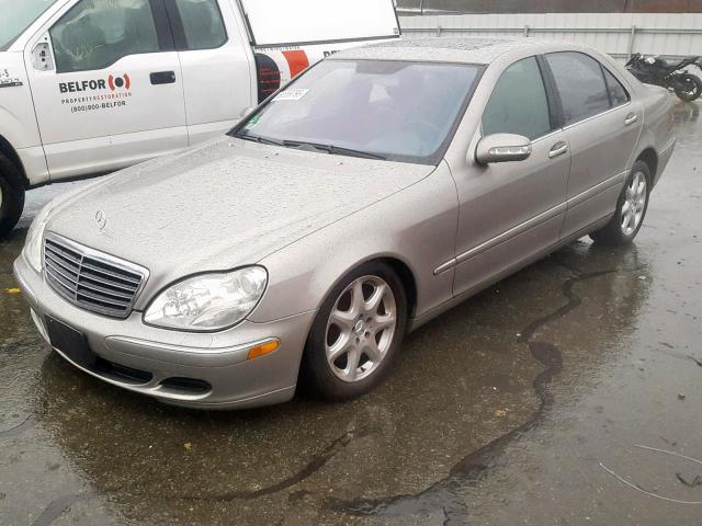 WDBNG84J14A429309 - 2004 MERCEDES-BENZ S 500 4MAT SILVER photo 2