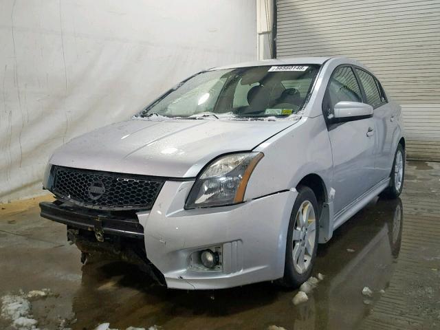 3N1AB6AP1AL651531 - 2010 NISSAN SENTRA 2.0 SILVER photo 2