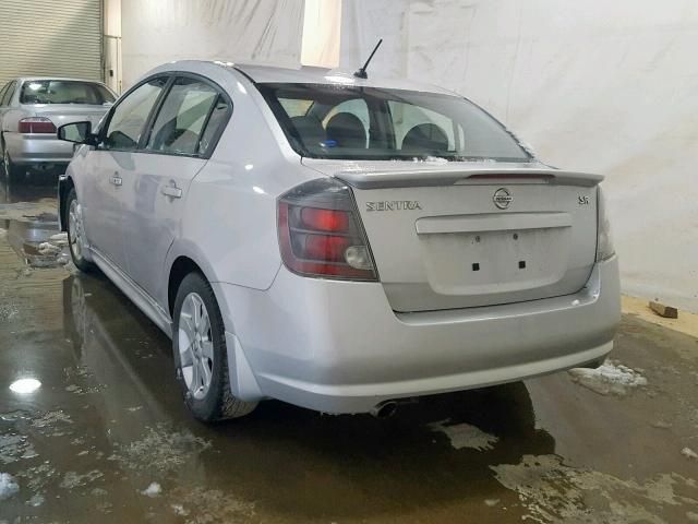 3N1AB6AP1AL651531 - 2010 NISSAN SENTRA 2.0 SILVER photo 3