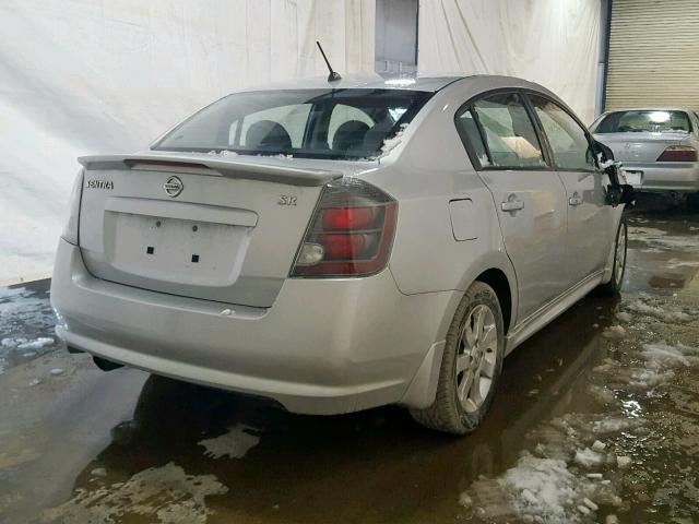 3N1AB6AP1AL651531 - 2010 NISSAN SENTRA 2.0 SILVER photo 4