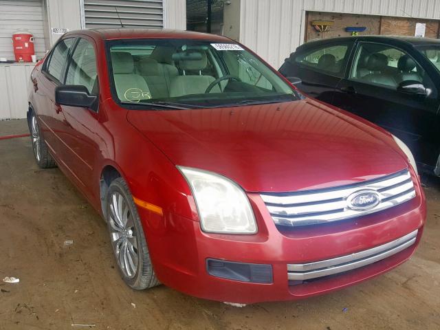 3FAHP06Z68R185077 - 2008 FORD FUSION S RED photo 1