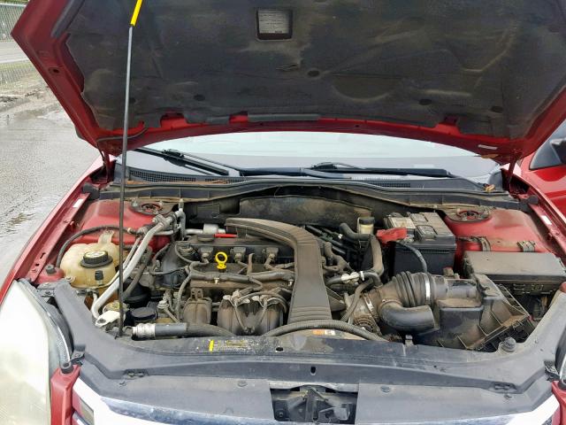 3FAHP06Z68R185077 - 2008 FORD FUSION S RED photo 7