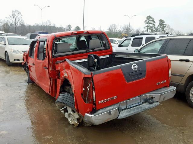 1N6AD07W76C401469 - 2006 NISSAN FRONTIER C RED photo 3