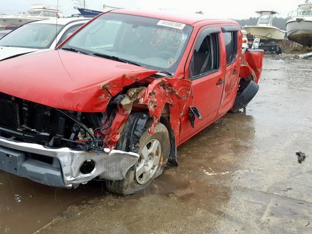 1N6AD07W76C401469 - 2006 NISSAN FRONTIER C RED photo 9