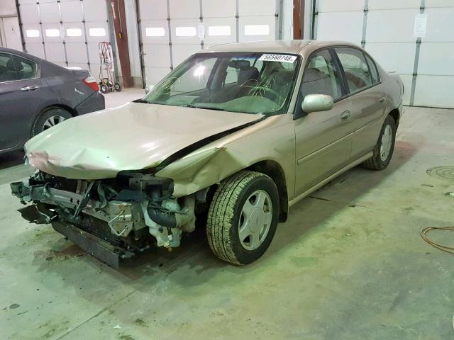 1G1NE52JXY6327257 - 2000 CHEVROLET MALIBU LS GOLD photo 2