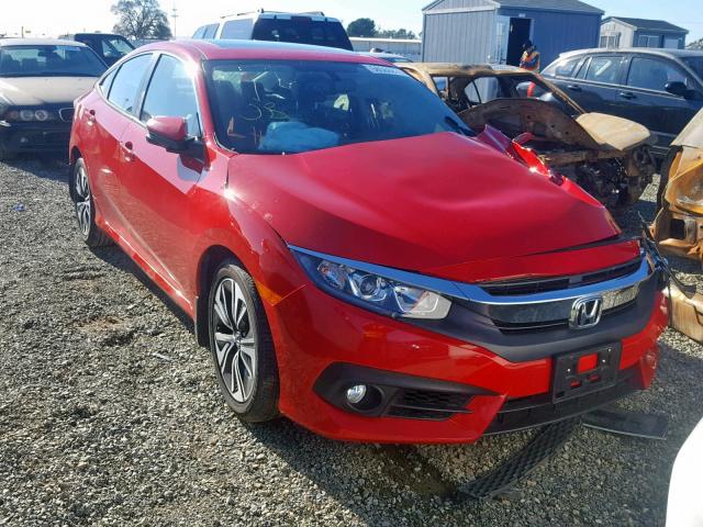 2HGFC1F76HH653632 - 2017 HONDA CIVIC EXL RED photo 1