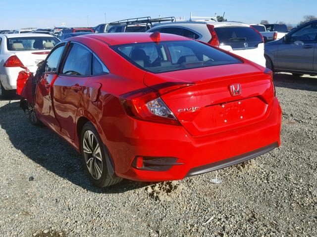 2HGFC1F76HH653632 - 2017 HONDA CIVIC EXL RED photo 3