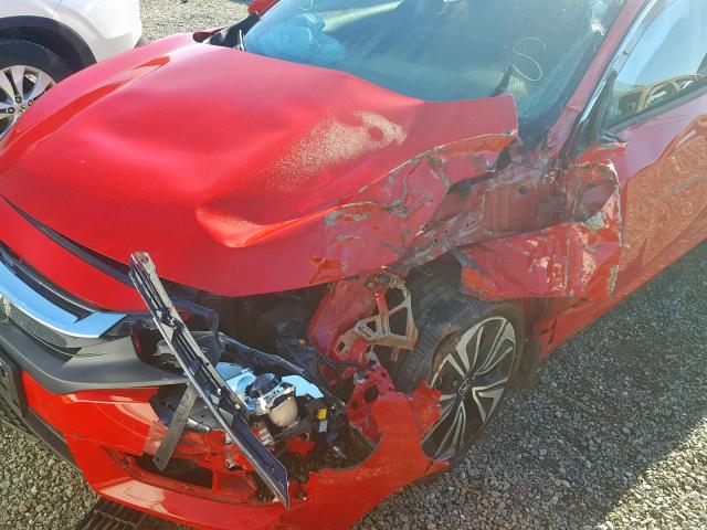 2HGFC1F76HH653632 - 2017 HONDA CIVIC EXL RED photo 9