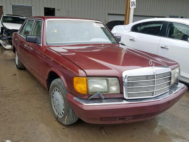 WDBCA39DXJA417542 - 1988 MERCEDES-BENZ 560 SEL BURGUNDY photo 1