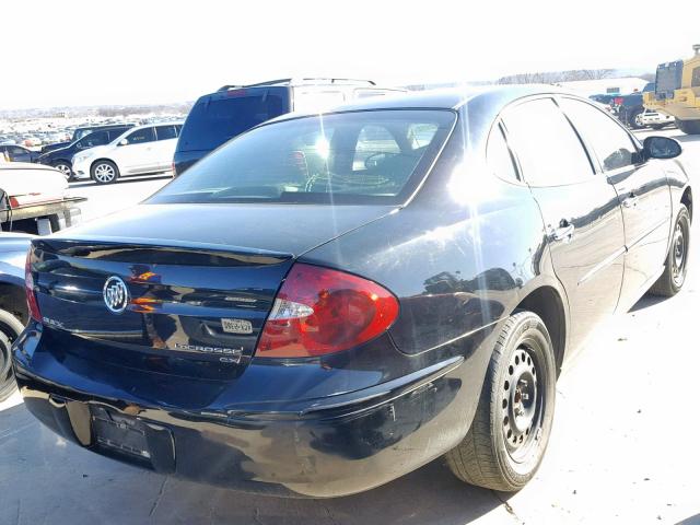 2G4WC552861233545 - 2006 BUICK LACROSSE C BLACK photo 4