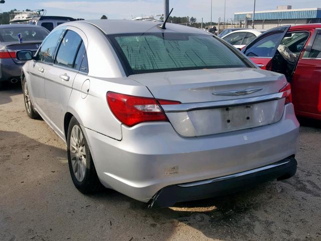 1C3CCBAB1CN168757 - 2012 CHRYSLER 200 LX SILVER photo 3