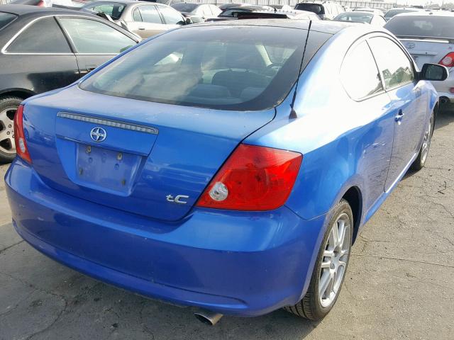 JTKDE167560137322 - 2006 TOYOTA SCION TC ლურჯი ფოტო 4