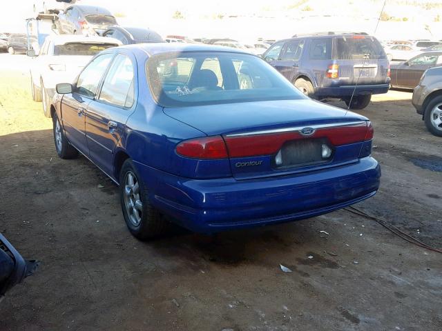 1FAFP6637WK277306 - 1998 FORD CONTOUR LX BLUE photo 3