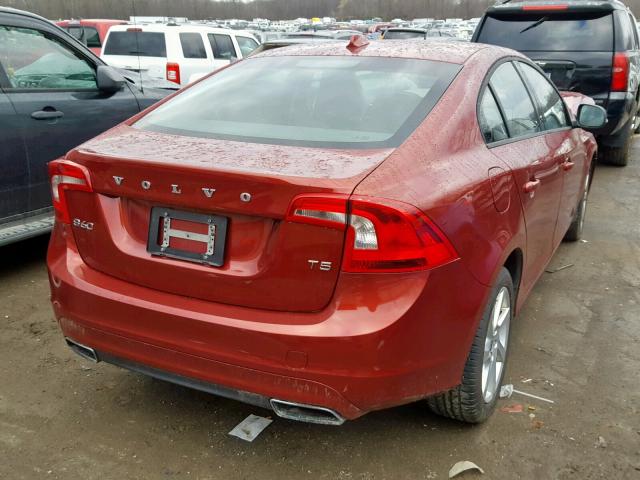 YV1612FSXE2272539 - 2014 VOLVO S60 T5 RED photo 4