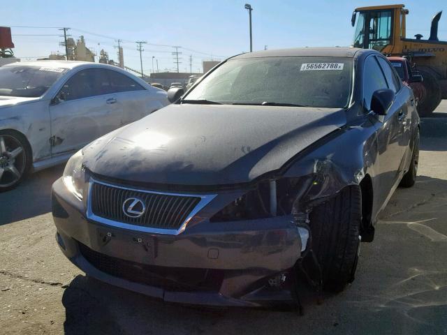 JTHBF5C24A2095099 - 2010 LEXUS IS 250 GRAY photo 2