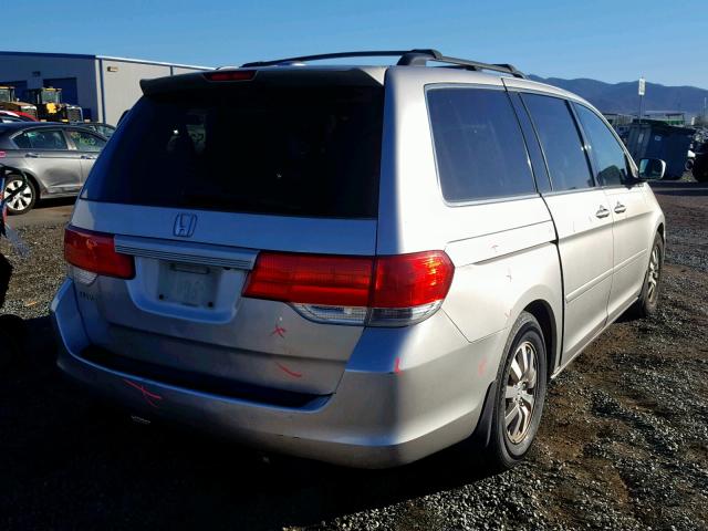 5FNRL38758B059253 - 2008 HONDA ODYSSEY EX SILVER photo 4