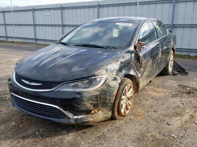 1C3CCCAB9FN606094 - 2015 CHRYSLER 200 LIMITE BLACK photo 2