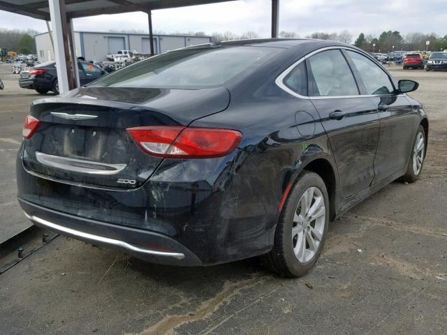 1C3CCCAB9FN606094 - 2015 CHRYSLER 200 LIMITE BLACK photo 4