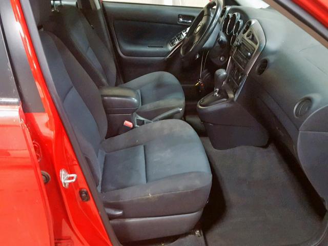 2T1KR30EX7C663202 - 2007 TOYOTA COROLLA MA RED photo 5