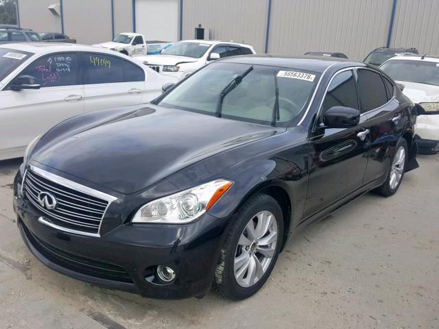 JN1BY1AP9BM324856 - 2011 INFINITI M37 BLACK photo 2