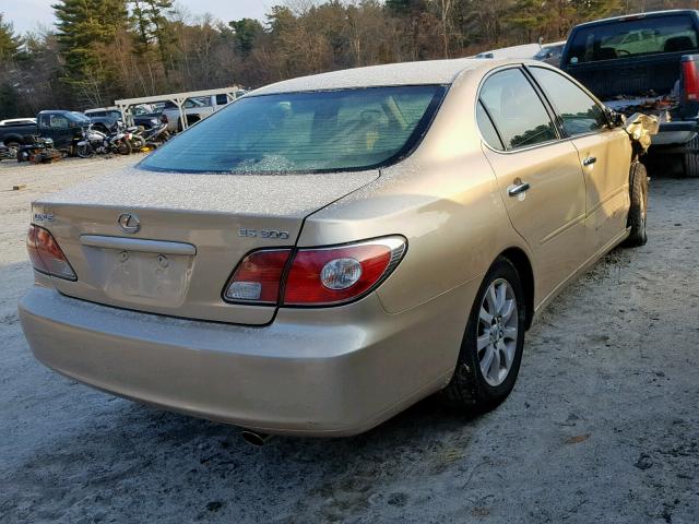 JTHBF30G820059403 - 2002 LEXUS ES 300 GOLD photo 4